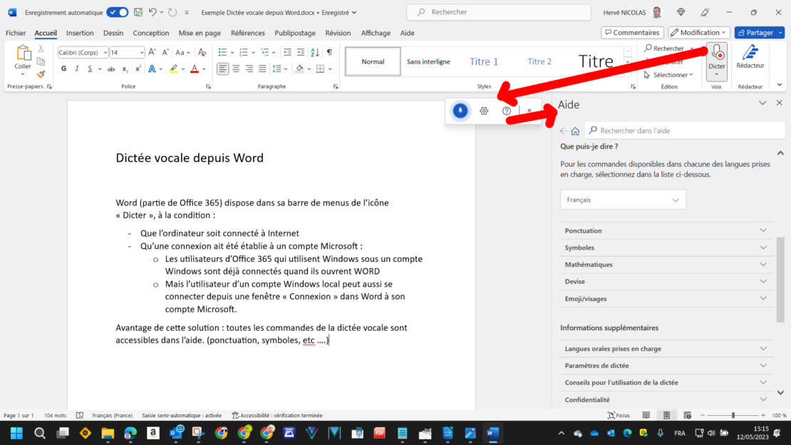 Introduction à la dictée vocale - InfoMedia-L'informatique pour tous